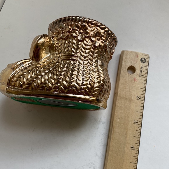 - Vintage Leonard Silver Plate Baby Boot Bank - Picture 7 of 9